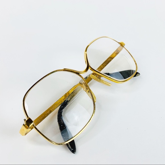 Vintage Luxottica 18K Frame Eyeglasses Italy